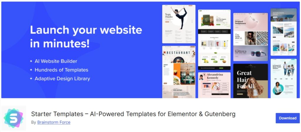 Starter-Templates-AI-Powered-Templates-for-Elementor-Gutenberg