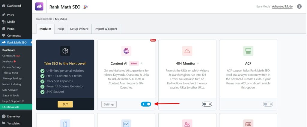 Rank Math Content AI